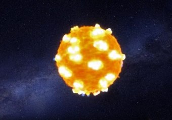 Shockwave breaking out of a star's surface (Image NASA)