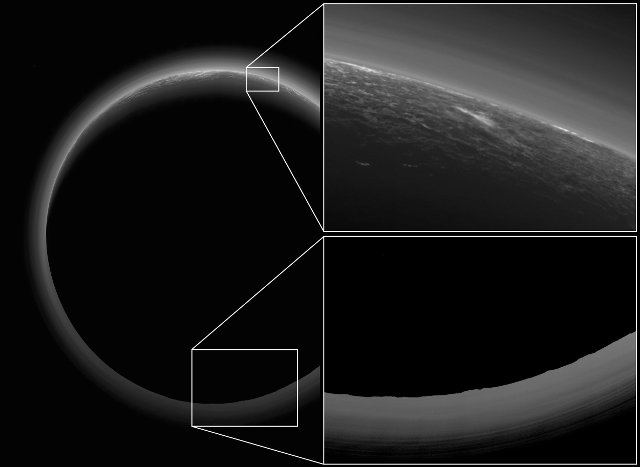 Pluto's twilight (Image NASA/JHUAPL/SwRI)