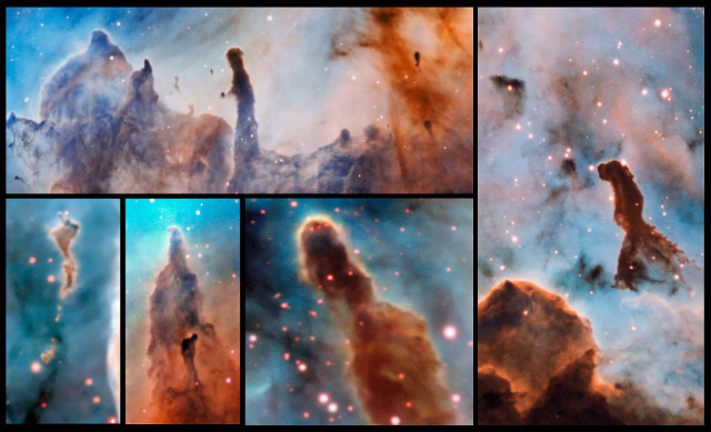 Pillars within the Carina Nebula (Image ESO/A. McLeod)