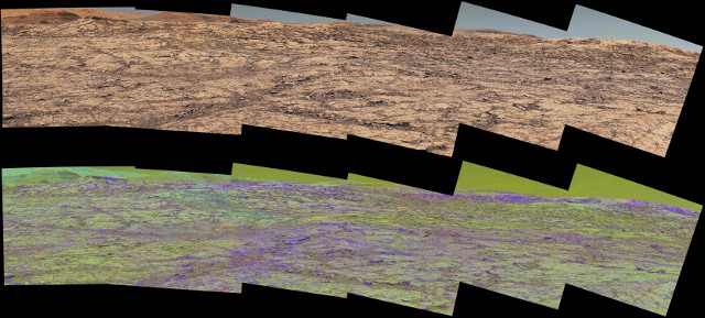 Vera Rubin Ridge panorama (Image NASA/JPL-Caltech/MSSS/ASU)