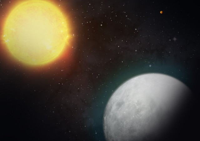 Artist's concept of the planet HD 39091c with its star (Image NASA/MIT)