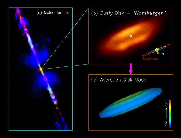 Images of the HH 212 system (Sources ALMA (ESO/NAOJ/NRAO)/Lee et al.)
