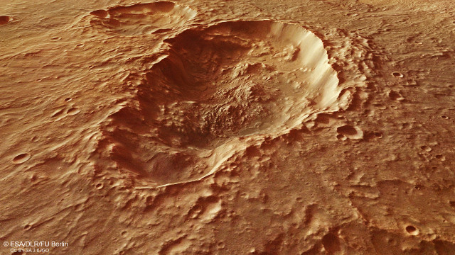 A Triple Crater In The Terra Sirenum Region On Mars