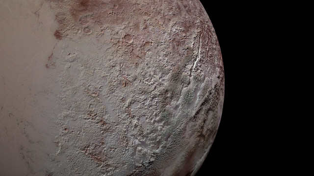 Pluto's area with ice blades (Image NASA/JHUAPL/SwRI)