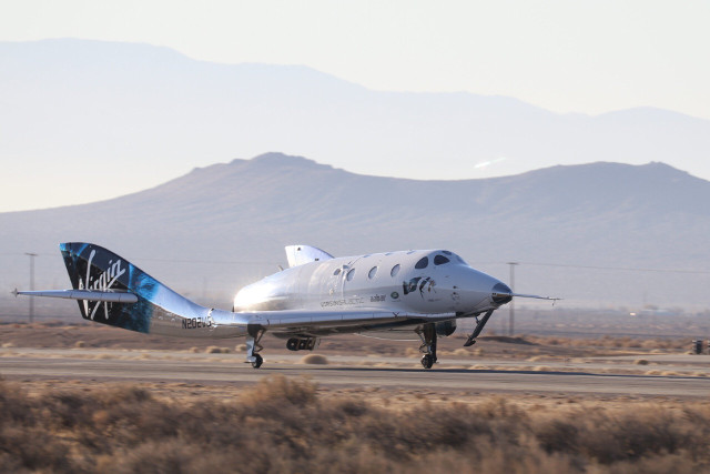 The VSS Unity spaceplane (Photo courtesy Virgin Galactic. All rights reserved)