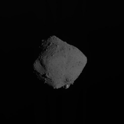 Asteroid Ryugu (Photo courtesy JAXA, Chiba Institute of Technology, University of Tokyo, Kochi University, Rikkyo University, Nagoya University, Meiji University, University of Aizu, AIST)