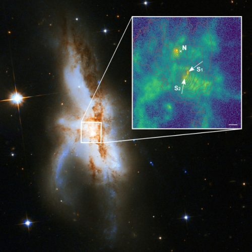 The galaxy NGC 6240 contains three supermassive black holes