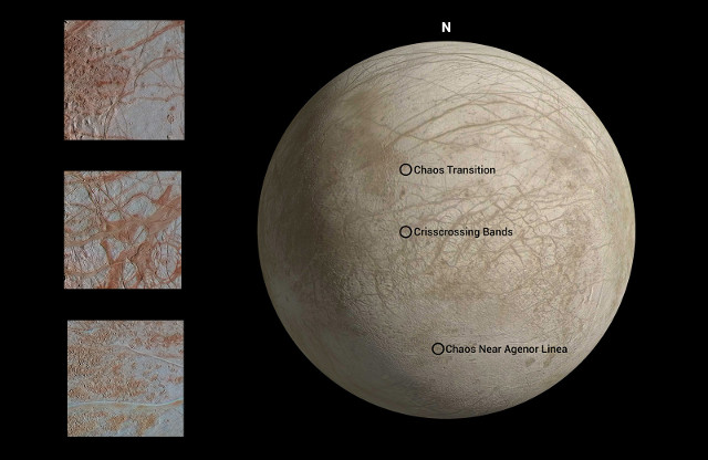 Europa seen by the Galileo space probe