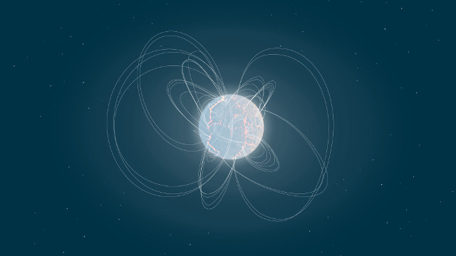 Illustration of a magnetar (Image courtesy ESA)