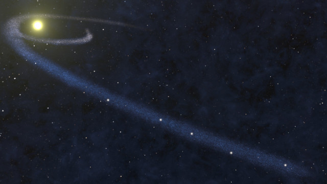 Artist's concept of a gas filament disrupted by a star