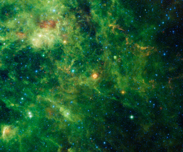 The supernova remnants Cassiopeia A (Image NASA/JPL-Caltech/UCLA)