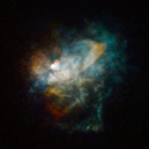 The nebula surrounding VY Canis Majoris seen by Hubble (Image NASA, ESA, and R. Humphreys (University of Minnesota), and J. Olmsted (STScI))