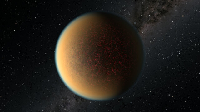 An artist’s impression of the exoplanet GJ 1132 b (Image NASA, ESA, and R. Hurt (IPAC/Caltech))
