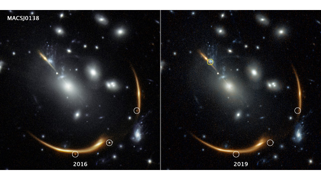 The galaxy cluster MACS J0138.0-2155 and the Requiem supernova