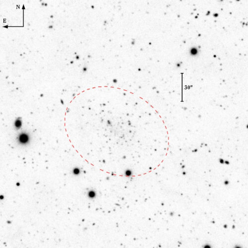 The dwarf galaxy Pisces VII seen by DOLoRes (Image courtesy W. Boschin/TNG)