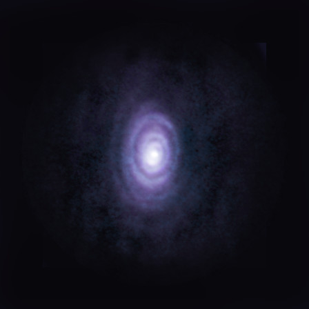 The star V Hydrae and its rings seen by ALMA (Image ALMA (ESO/NAOJ/NRAO)/S. Dagnello (NRAO/AUI/NSF))