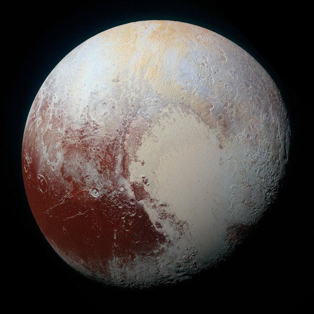 Pluto as seen by the New Horizons space probe (Image NASA/Johns Hopkins University Applied Physics Laboratory/Southwest Research Institute)