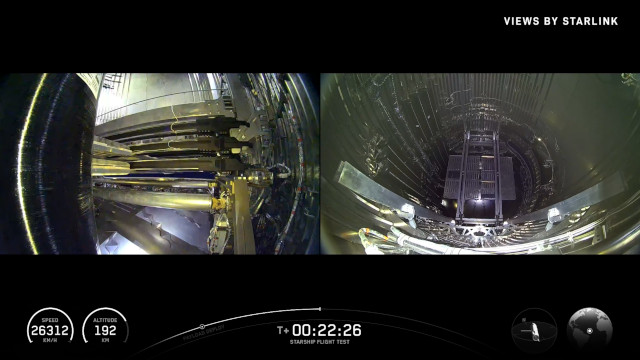 The dummy Starlink satellites in Starship 38 (Image courtesy SpaceX)