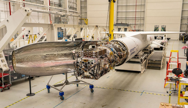 The LINK spacecraft integrated into the Pegasus XL rocket (Photo courtesy NASA/Ron Beard)