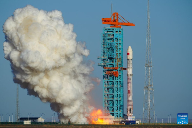 The Zhuque-3 Y2 rocket blasting off. (Photo courtesy of Wang Jiangbo/Xinhua)